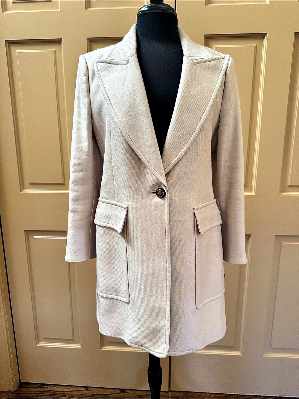 Veronica Beard Umbria Dickey Coat White Size 10